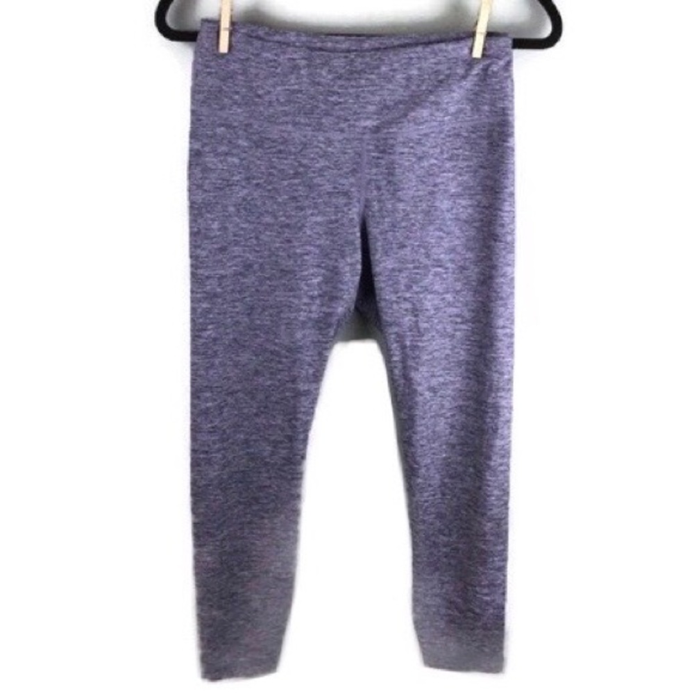 Tesla Capris Mid-Rise Space Dye Purple Leggings Size Medium